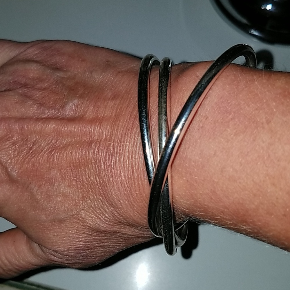 Silver bangles